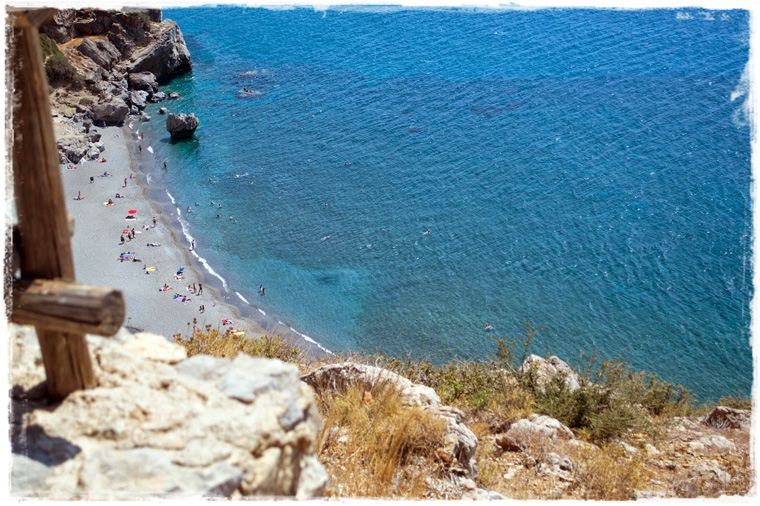 Южный Крит. Пляж и пальмовая роща Превели
