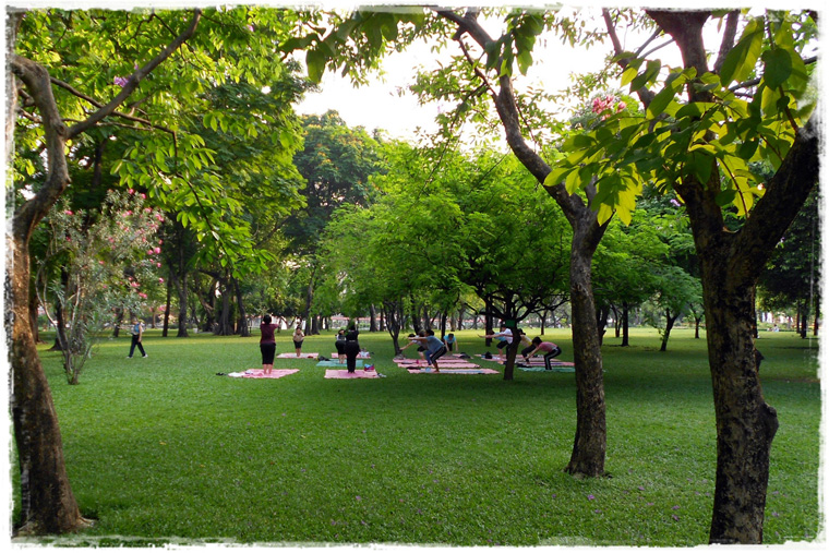 Бангкок. Уютный скверик Romaneenart Park