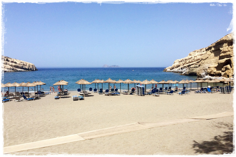 Крит. Наследие Хиппи - пляж Матала