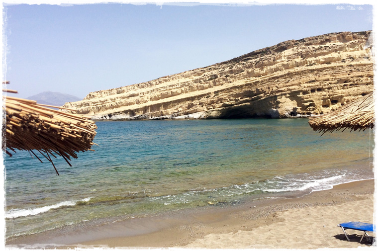 Крит. Наследие Хиппи - пляж Матала