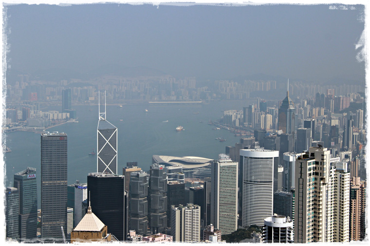Гонконг. Вид на город с высоты и красоты Пика Виктории